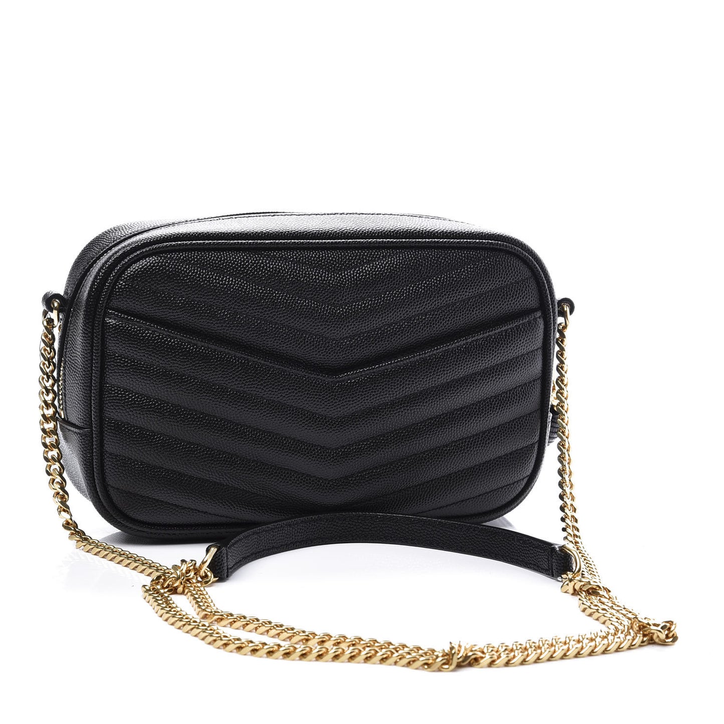 Grain De Poudre Matelasse Monogram Mini Lou Camera Bag Black