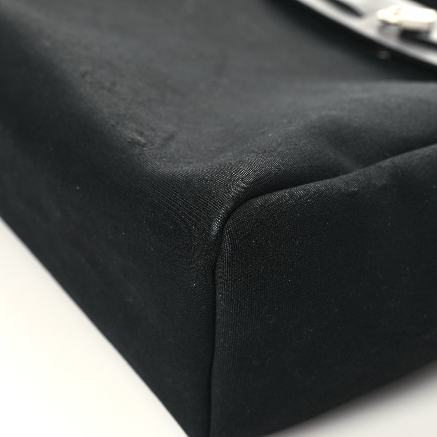 Hermes Toile Vache Calfskin Herbag 39 MM Black 12 of 14