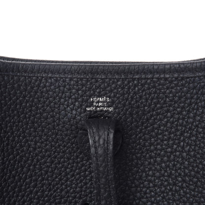 Hermes Taurillon Clemence Evelyne TPM Black 6 of 11