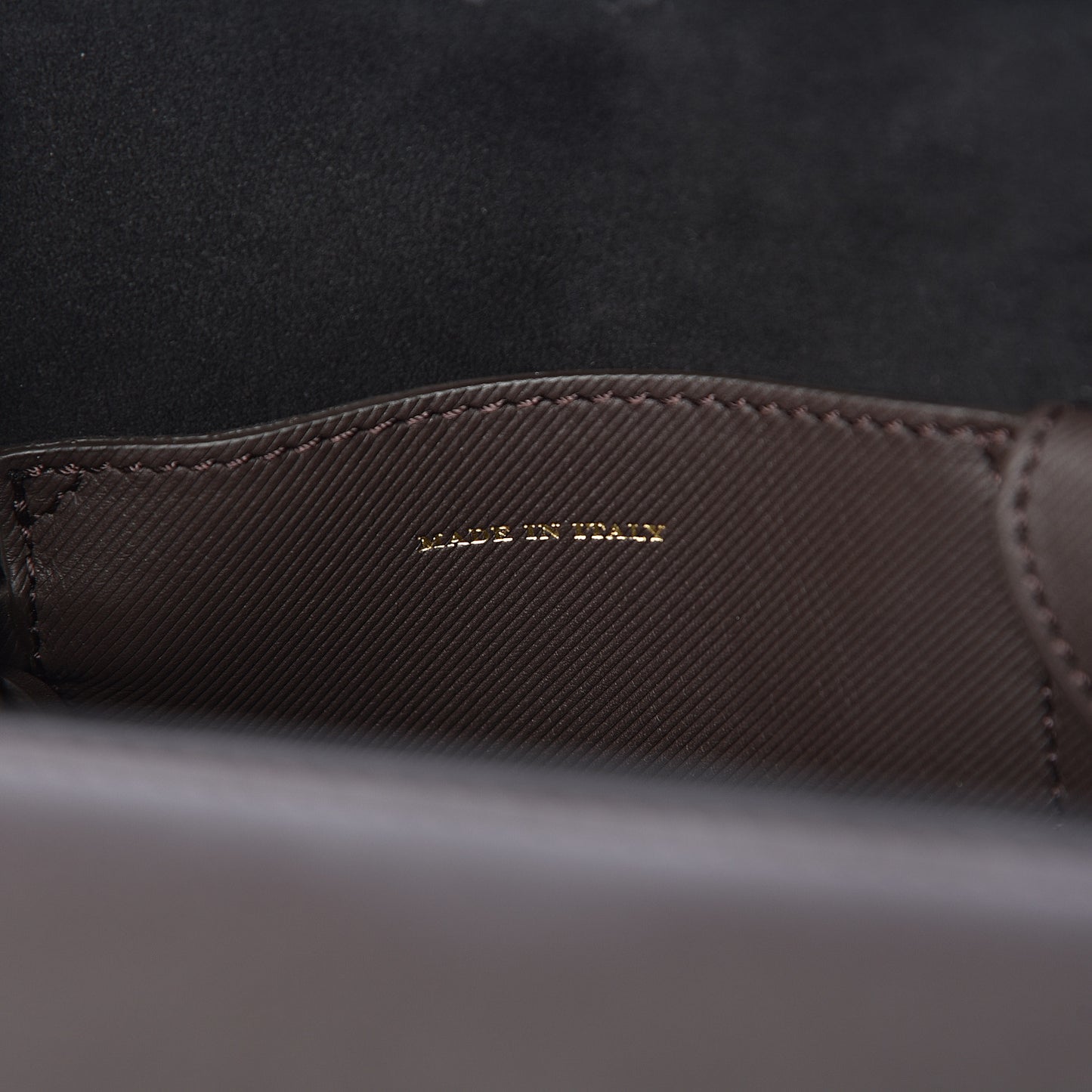Trench Calfskin Medium DK88 Top Handle Bag Dark Chocolate