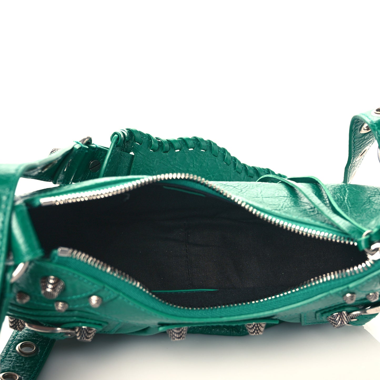 Agneau Arena XS Le Cagole Shoulder Bag Jade