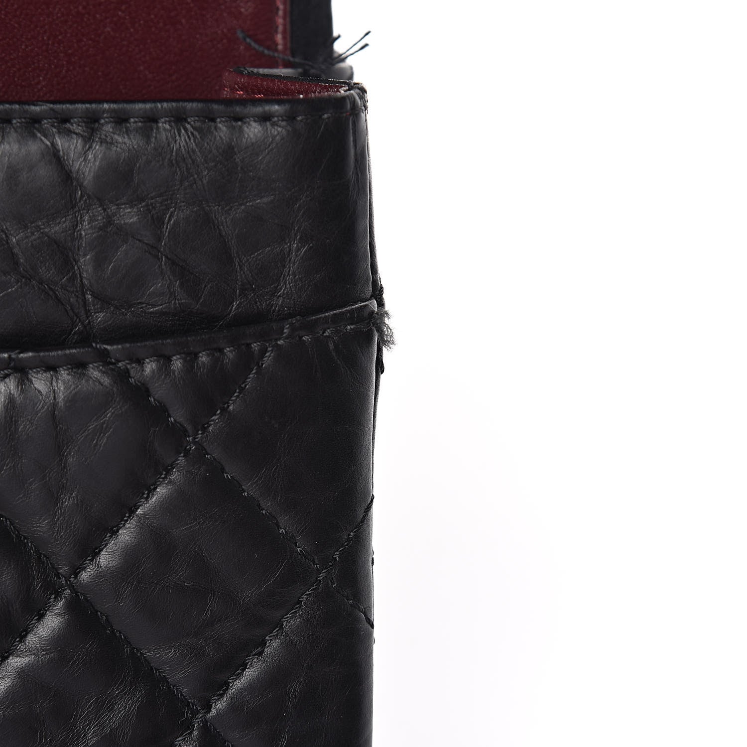 Chanel Aged Calfskin Quilted 50th Anniversary 2.55 Reissue 226 Flap Black 10 of 18