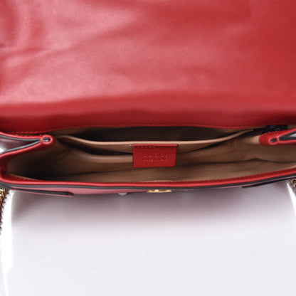 Gucci Nappa Pearl Studded Mini Queen Margaret Broadway Shoulder Bag Hibiscus Red 7 of 11