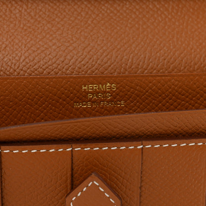 Hermes Epsom Bearn Gusset Wallet Gold 6 of 9