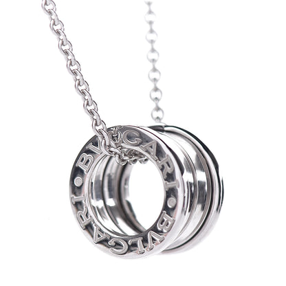 Bulgari 18K White Gold B.Zero1 Pendant Necklace 5 of 7
