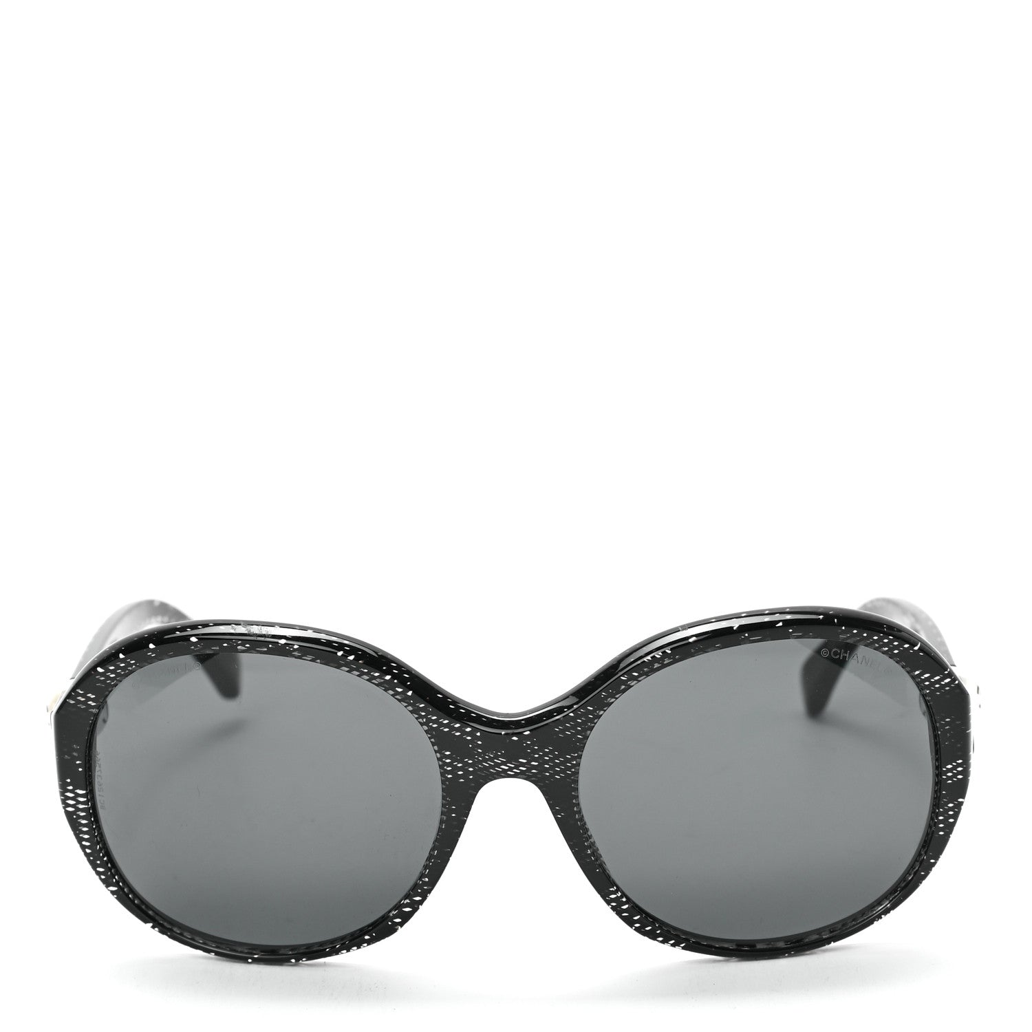 Chanel Glitter Acetate CC Pearl Sunglasses 5211-H Black 2 of 6