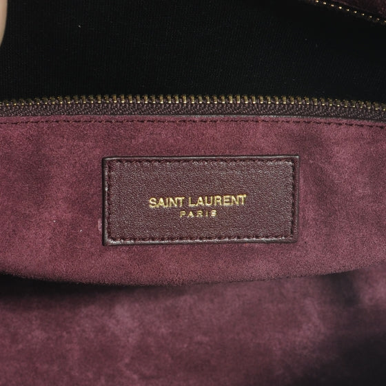 Saint Laurent Leather Large Sac de Jour Carryall Amarena 6 of 7