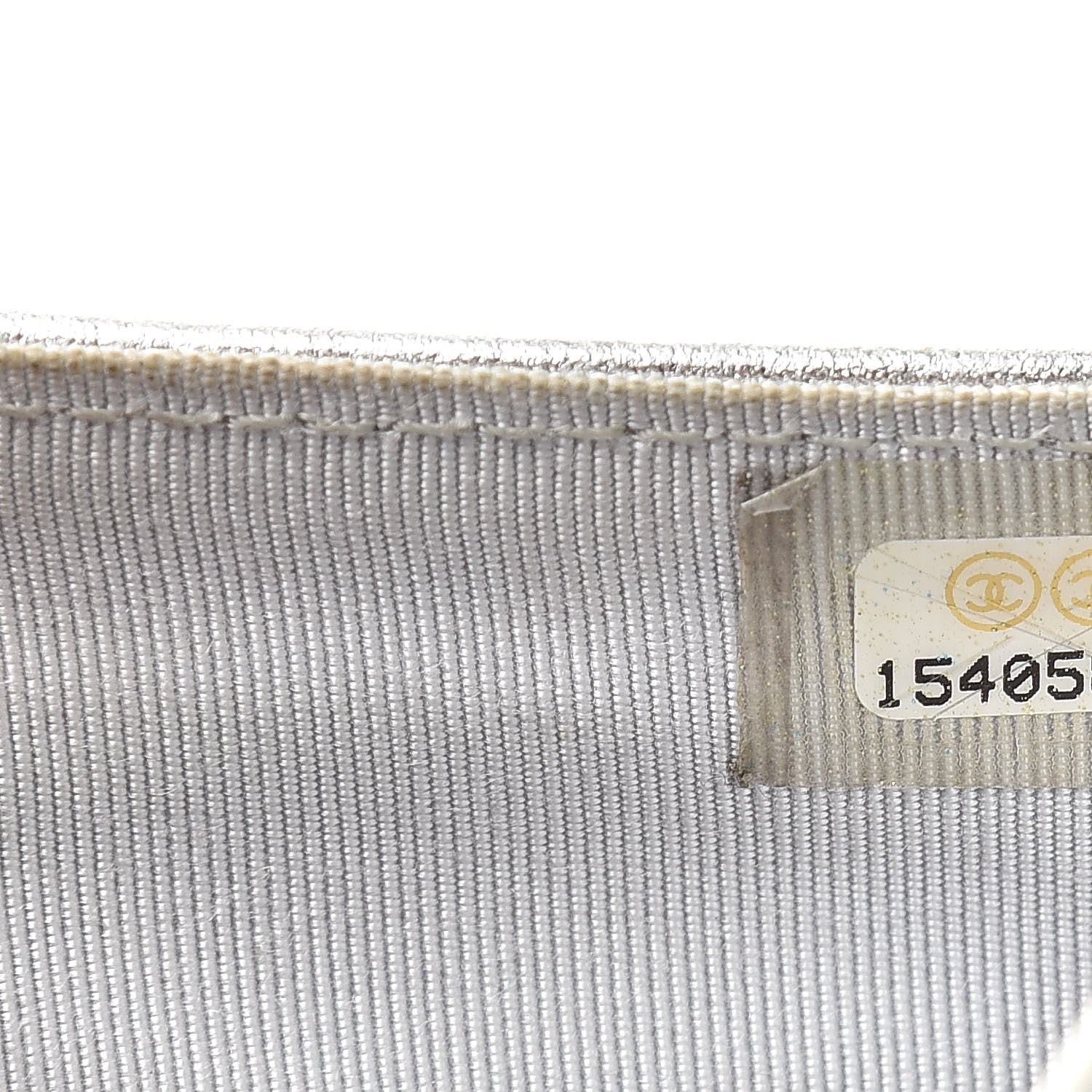 Chanel Metallic Lambskin Quilted Zipped Pocket Wallet Silver 9 of 21