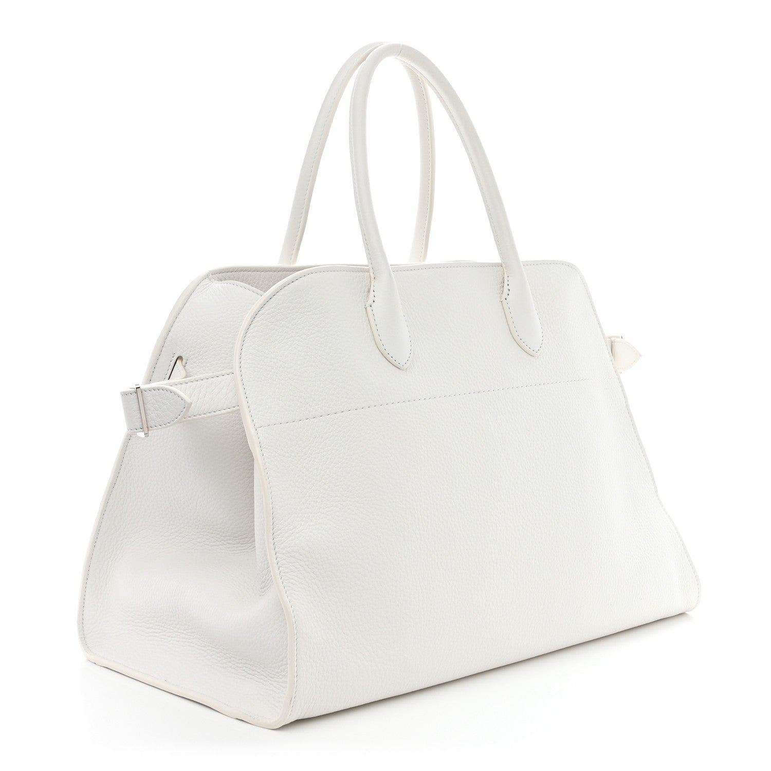 The Row Matte Grained Calfskin Soft Margaux 15 White 3 of 9