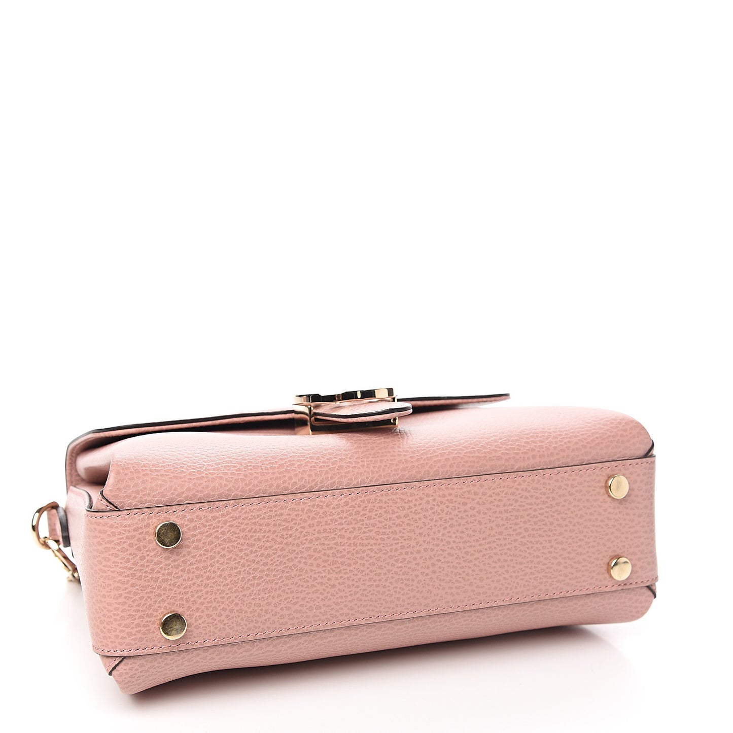Dollar Calfskin Interlocking G Top Handle Shoulder Bag Soft Pink