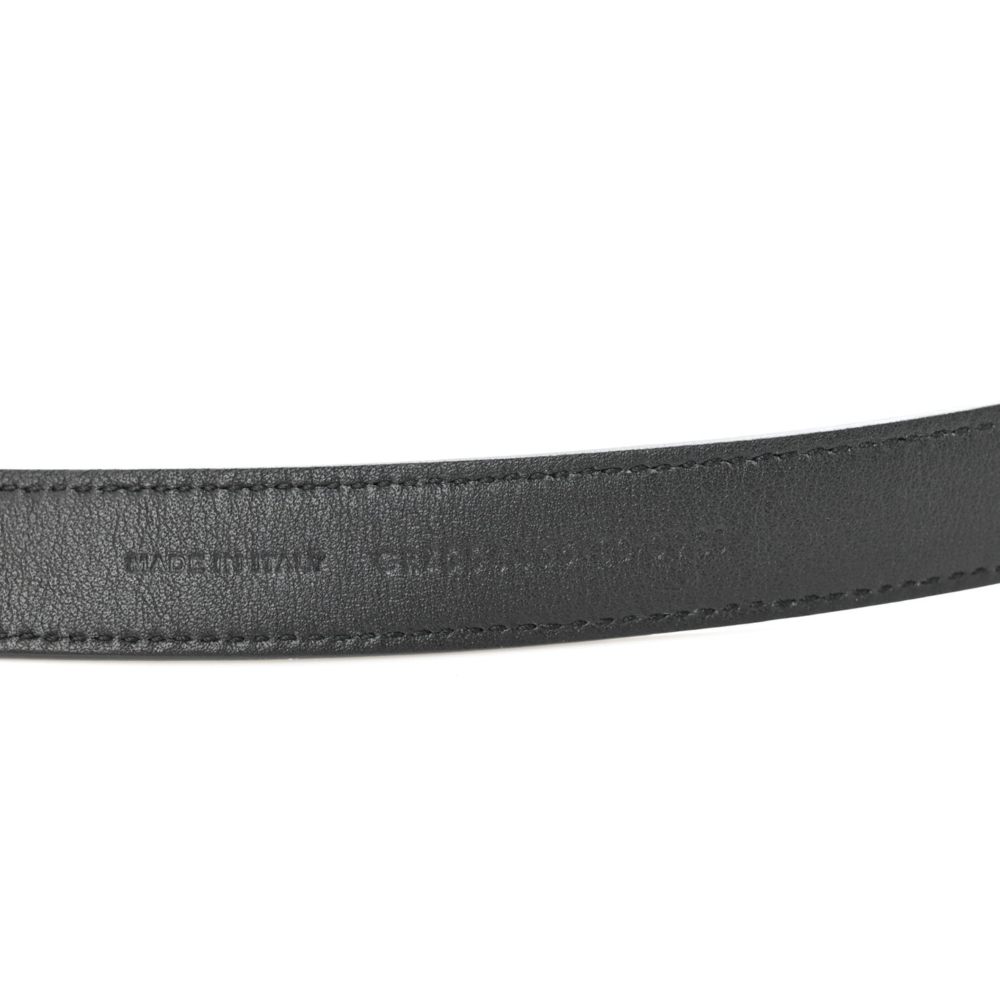 Smooth Calfskin Monogram Square Buckle Belt 80 32 Black
