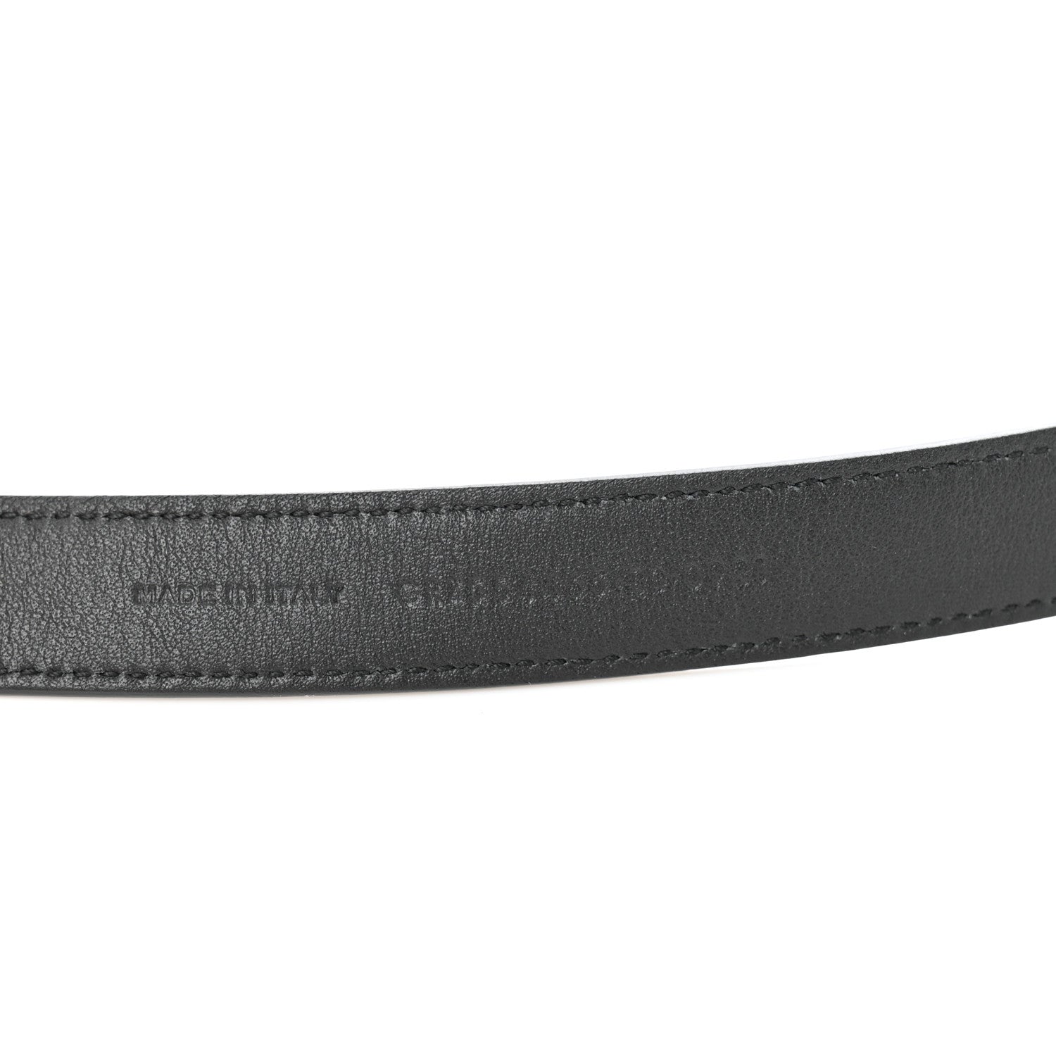 Saint Laurent Smooth Calfskin Monogram Square Buckle Belt 80 32 Black 6 of 6