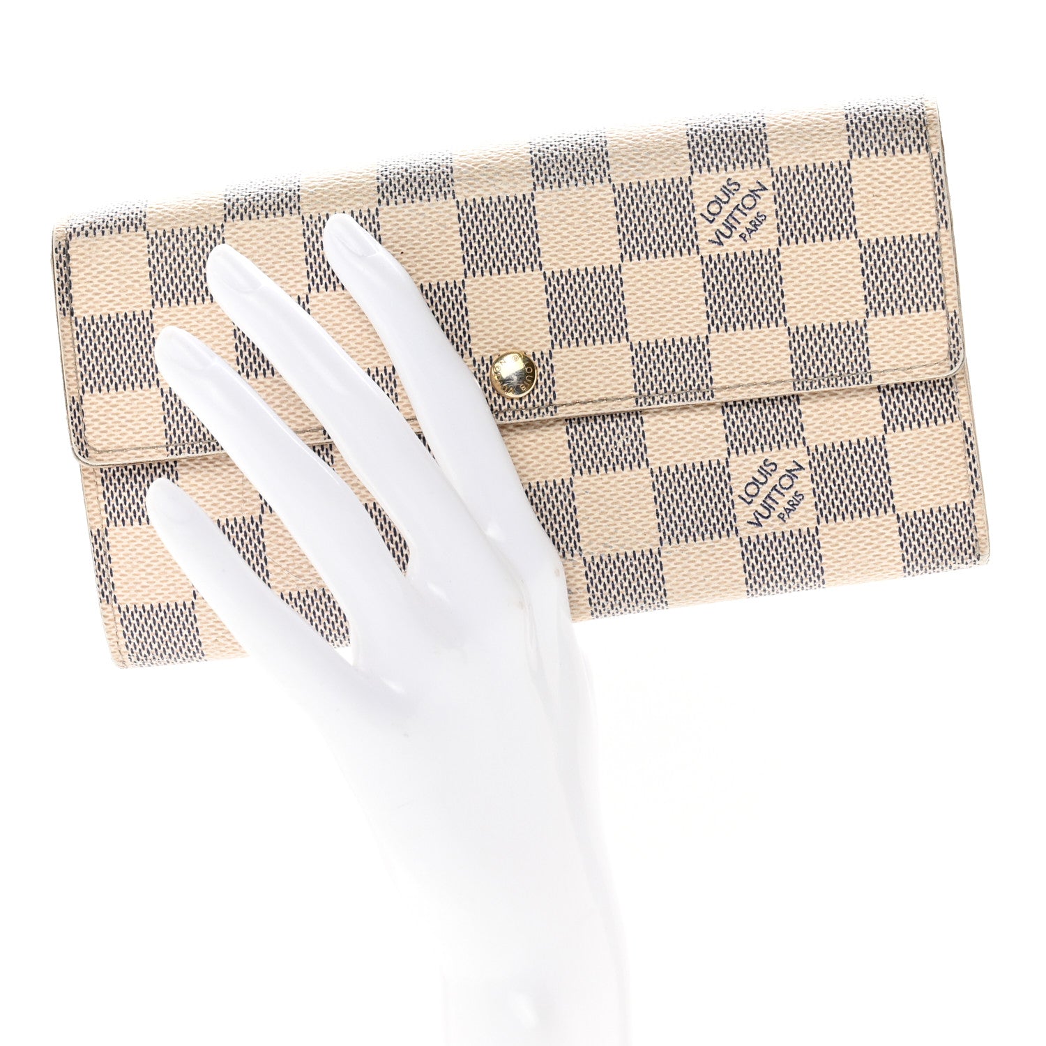 Louis Vuitton Damier Azur Sarah Wallet 2 of 12
