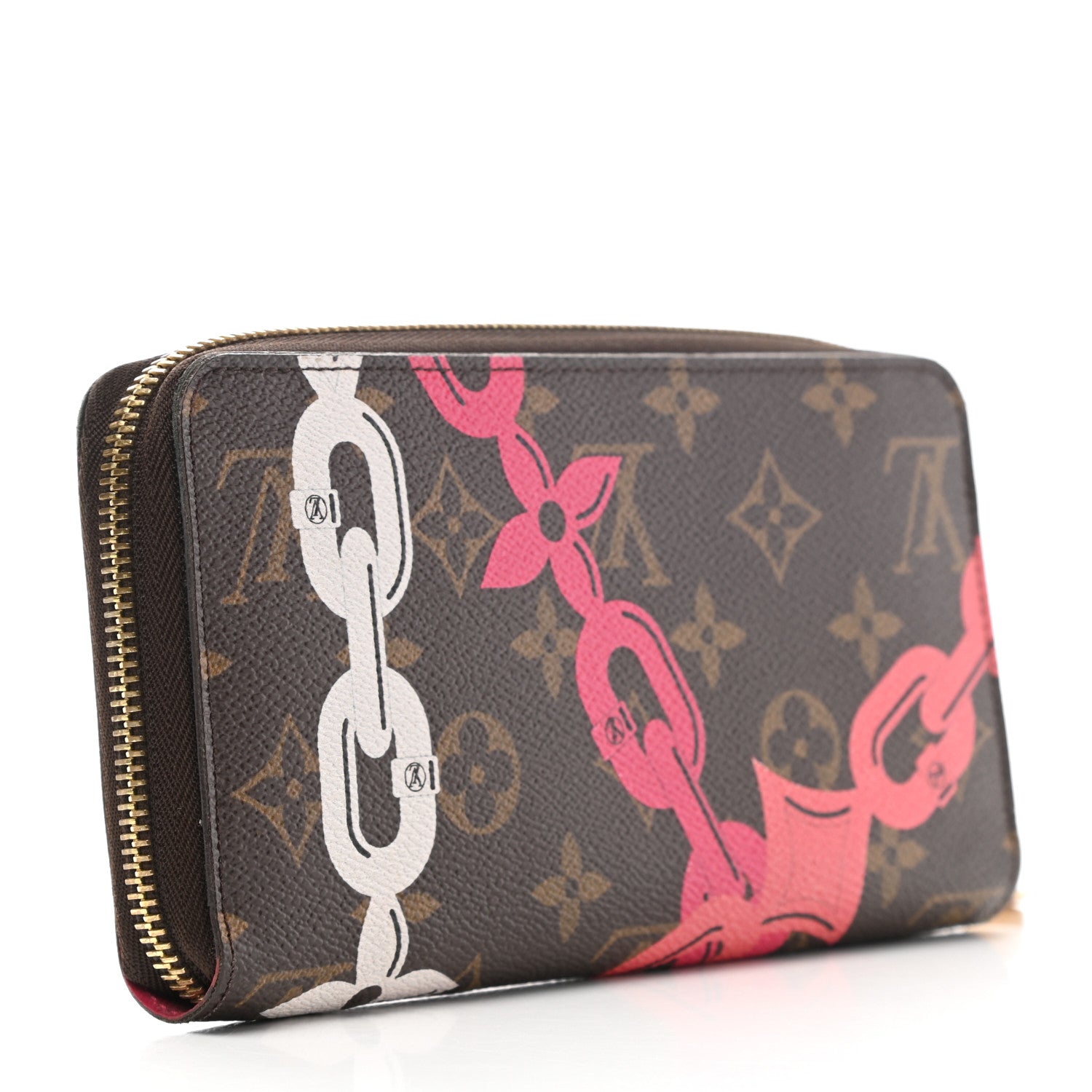 Louis Vuitton Monogram Bay Zippy Wallet Rose Ballerine Poppy 3 of 8