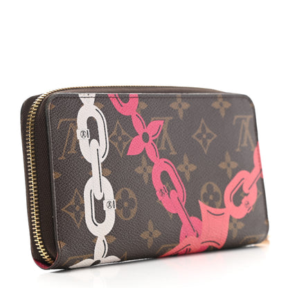 Louis Vuitton Monogram Bay Zippy Wallet Rose Ballerine Poppy 3 of 8