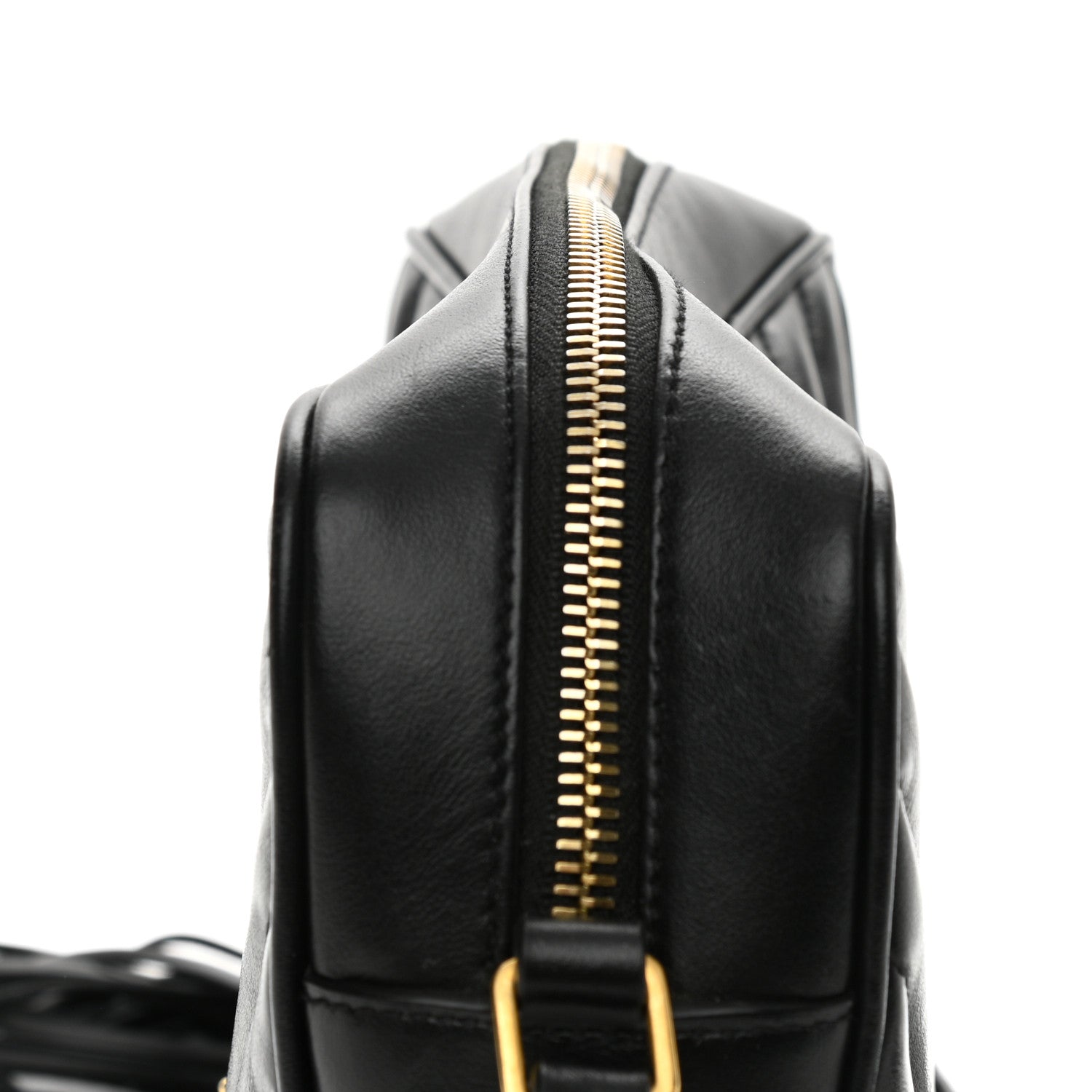 Saint Laurent Calfskin Matelasse Monogram Lou Camera Bag Black 9 of 10