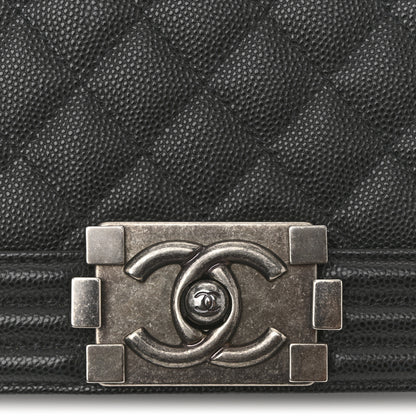 Chanel Caviar Quilted Medium Boy Flap Black 12 of 12