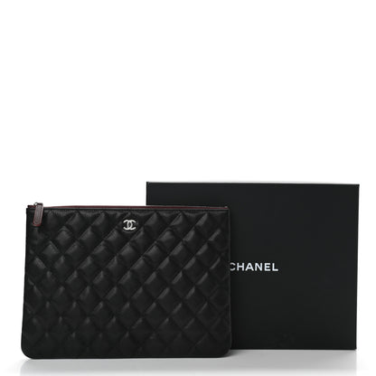 Chanel Caviar Quilted Medium Cosmetic Case Black 8 of 8