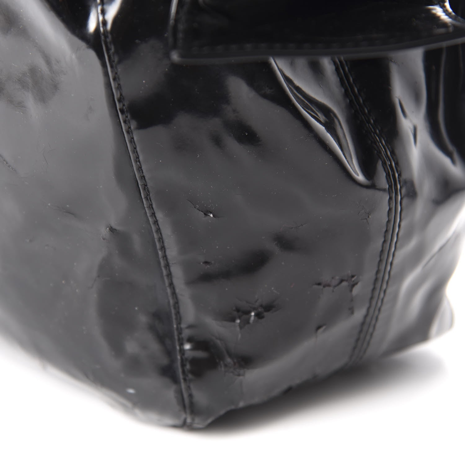 Valentino Garavani Patent Lacca Large Nuage Bow Hobo Black 11 of 15