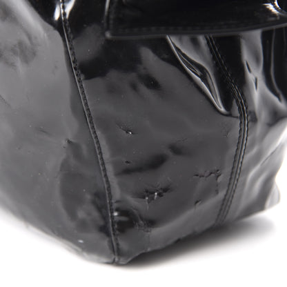 Valentino Garavani Patent Lacca Large Nuage Bow Hobo Black 11 of 15