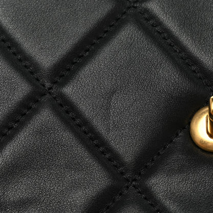 Chanel Calfskin Resin Quilted Mini Flap Black 17 of 20