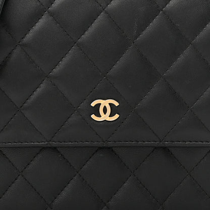Chanel Lambskin Quilted Square Wallet On Chain WOC Black 10 of 16