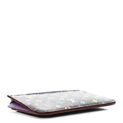 Louis Vuitton Monogram Multicolor Key Pouch Black Violet 3 of 4