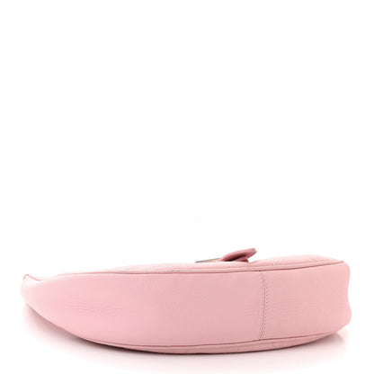 Christian Dior Grained Calfskin Cannage Hobo Pink 4 of 17