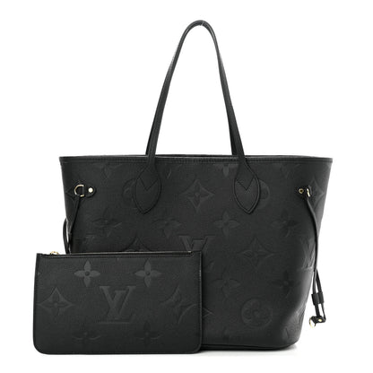 Louis Vuitton Empreinte Monogram Giant Neverfull MM Black 1 of 11