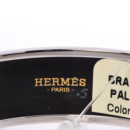 Hermes Enamel Printed Caleche Wide Bracelet 62 Orange 4 of 5