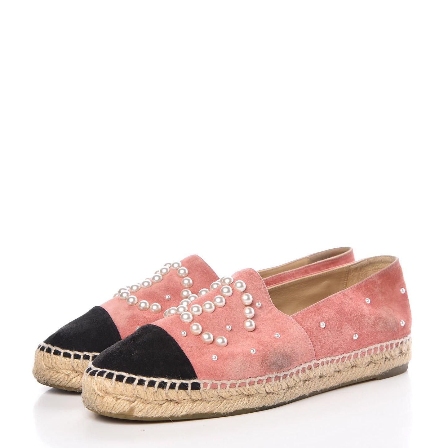 Suede Pearl CC Espadrilles 37 Pink