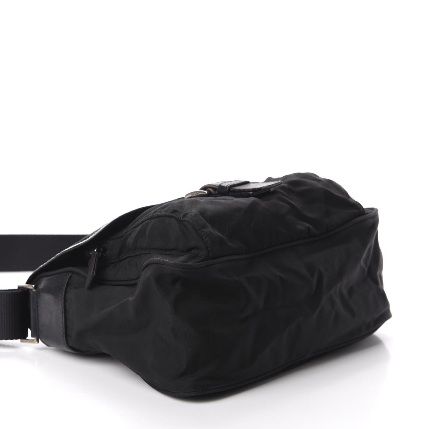 Nylon Vela Sport Messenger Bag Black
