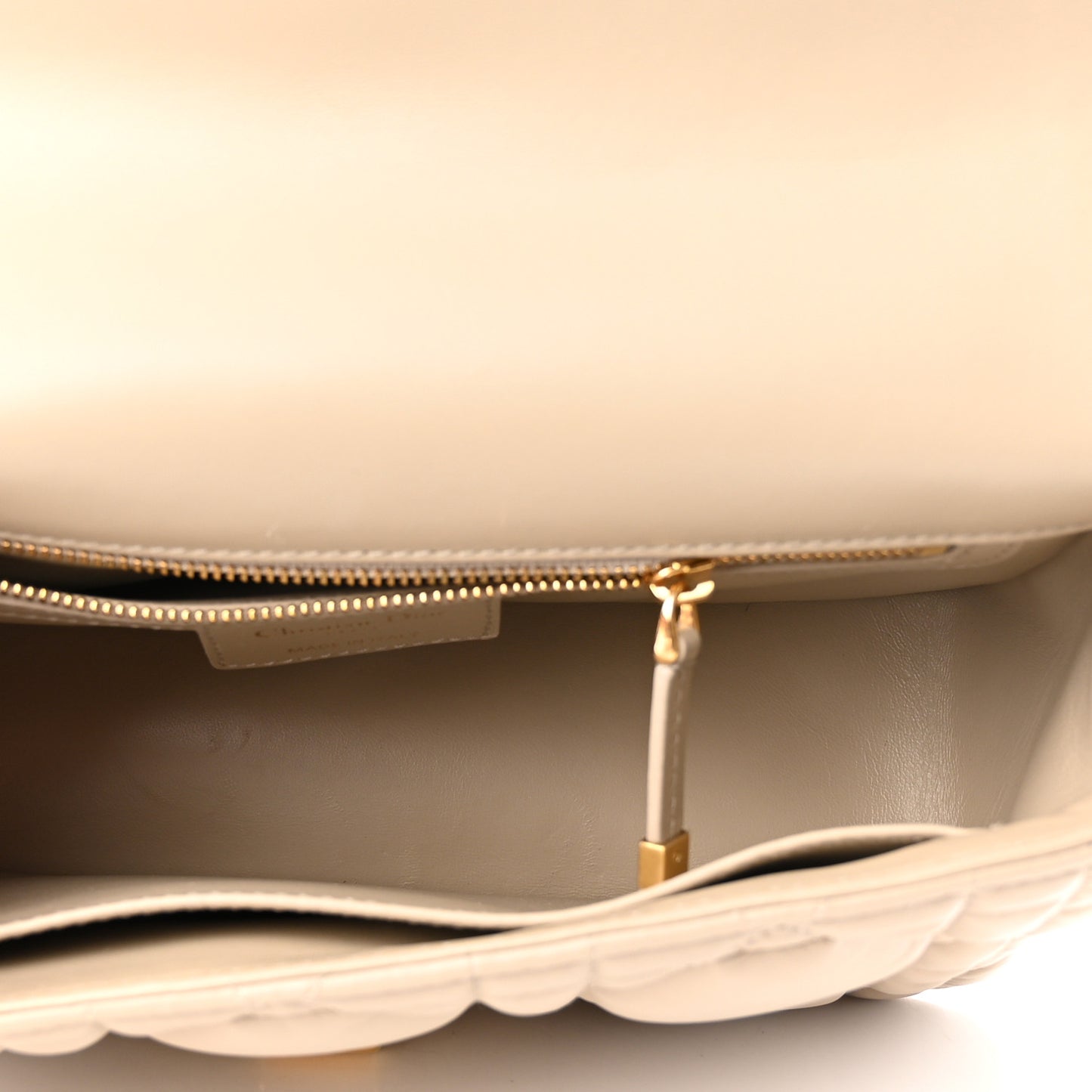 Calfskin Macrocannage Medium Caro Bag Sand
