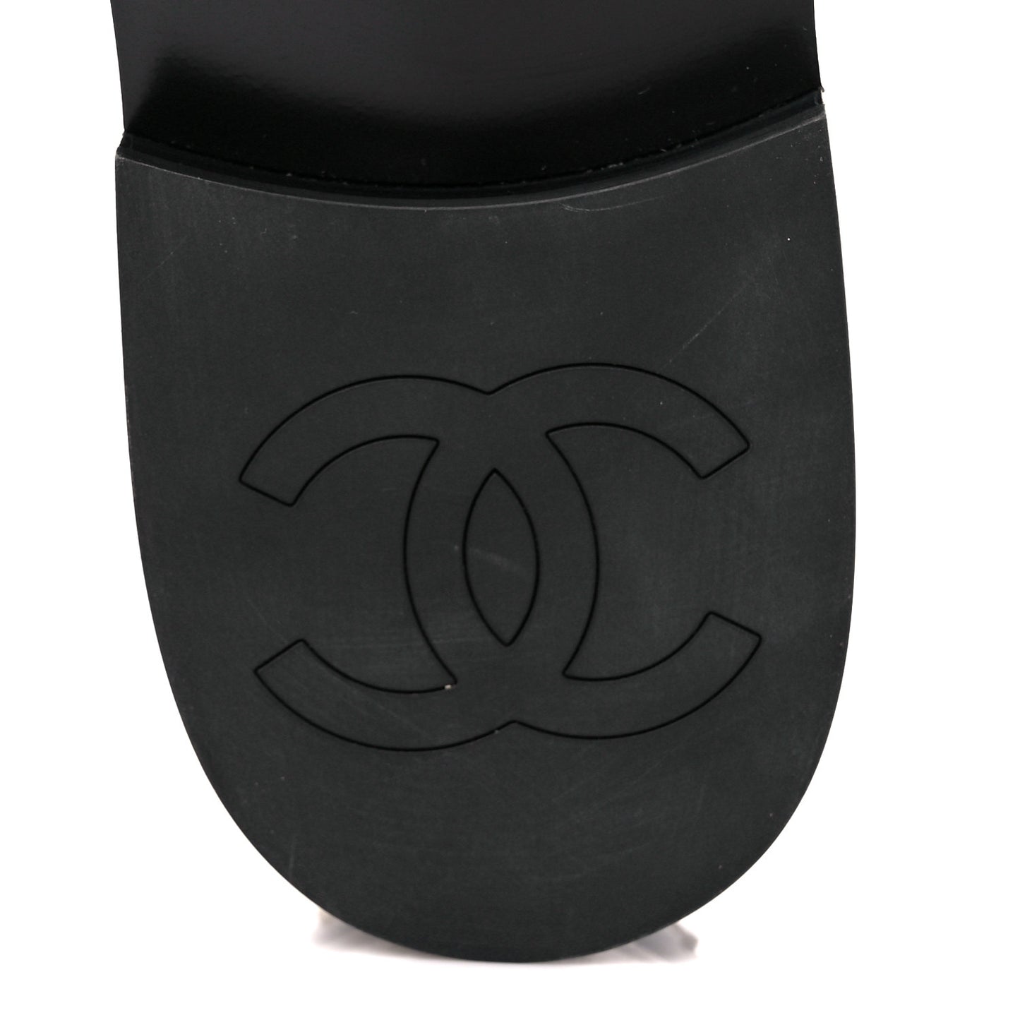 Shiny Calfskin Logo Loafers 39 Black