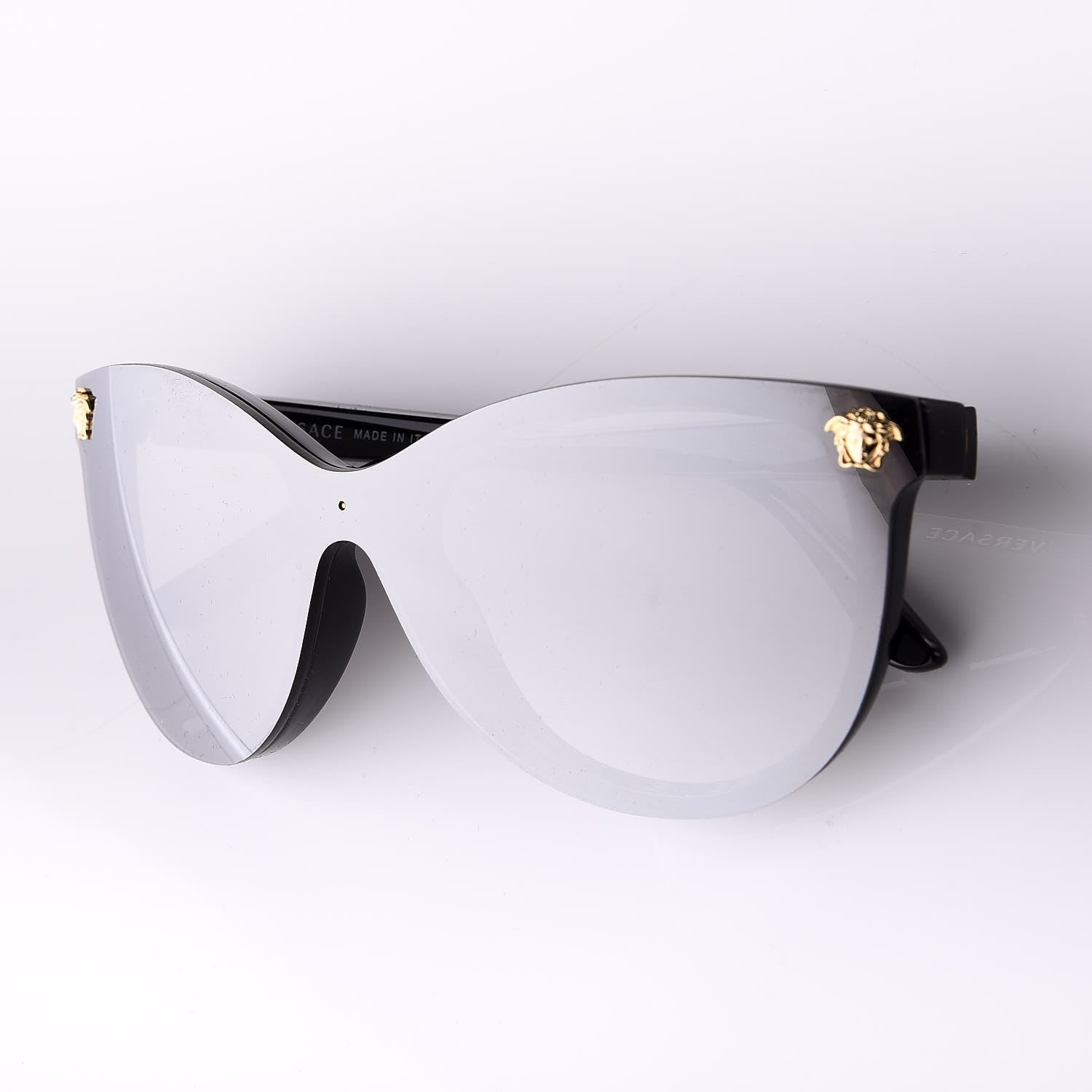 Versace Mirrored Cat Eye Sunglasses 4266 Black 8 of 9
