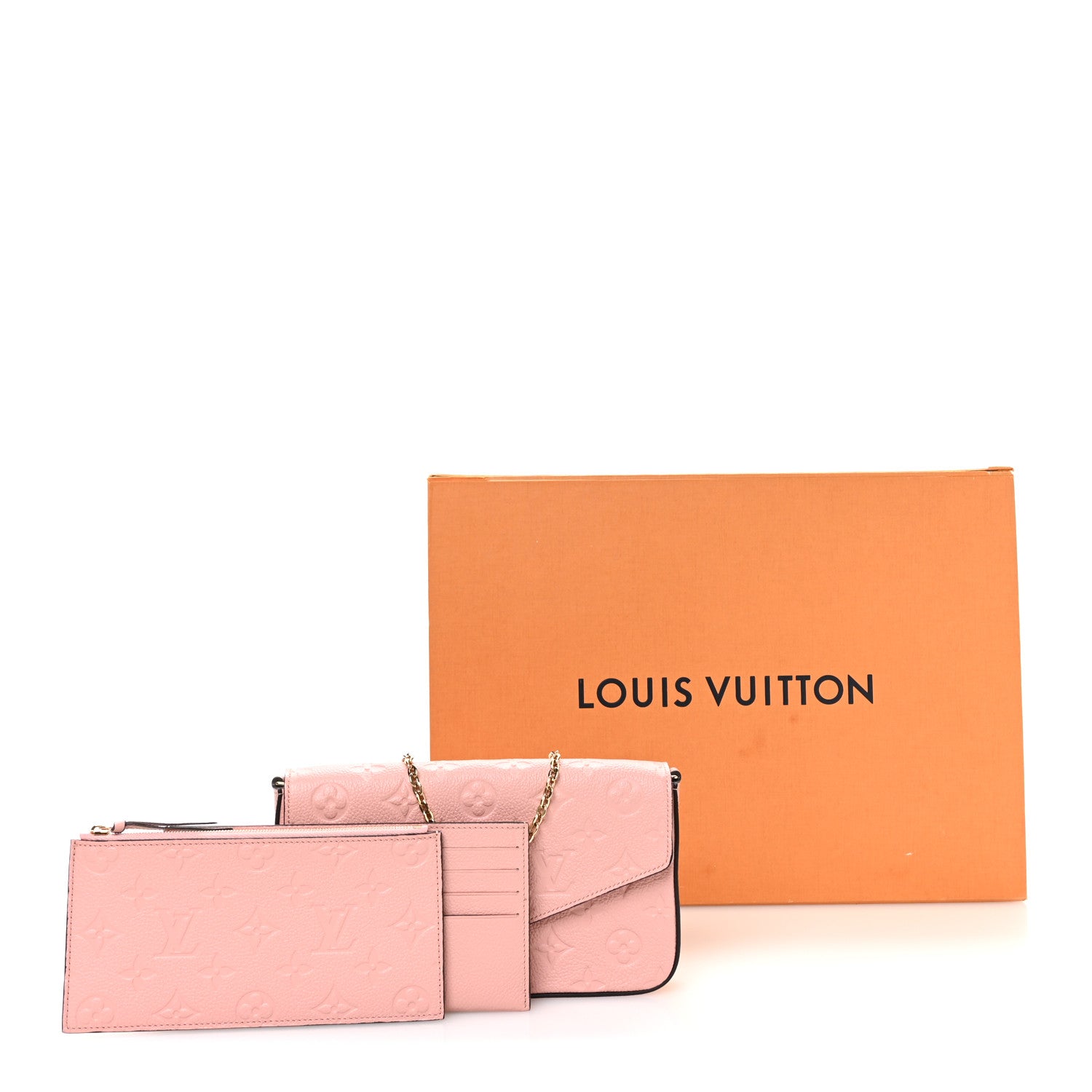 Louis Vuitton Empreinte Pochette Felicie Chain Wallet Rose Poudre 11 of 11