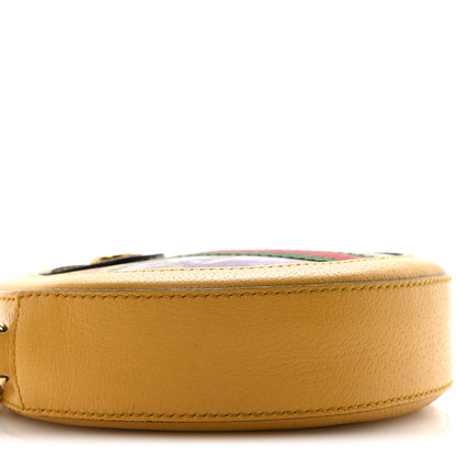 Gucci GG Supreme Monogram Flora Web Mini Ophidia Round Shoulder Bag Beige Multicolor Crop 9 of 12