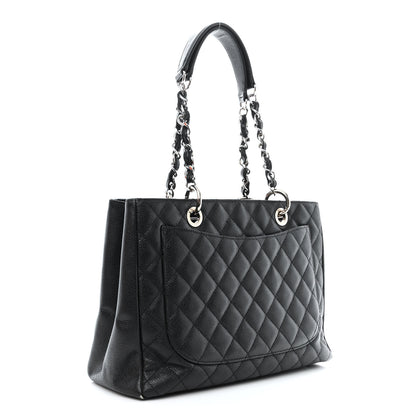 Chanel Caviar Quilted Grand Shopping Tote GST Black 3 of 14