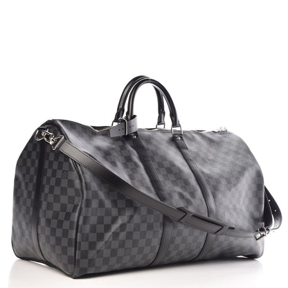 Louis Vuitton Damier Graphite Keepall Bandouliere 55 3 of 15
