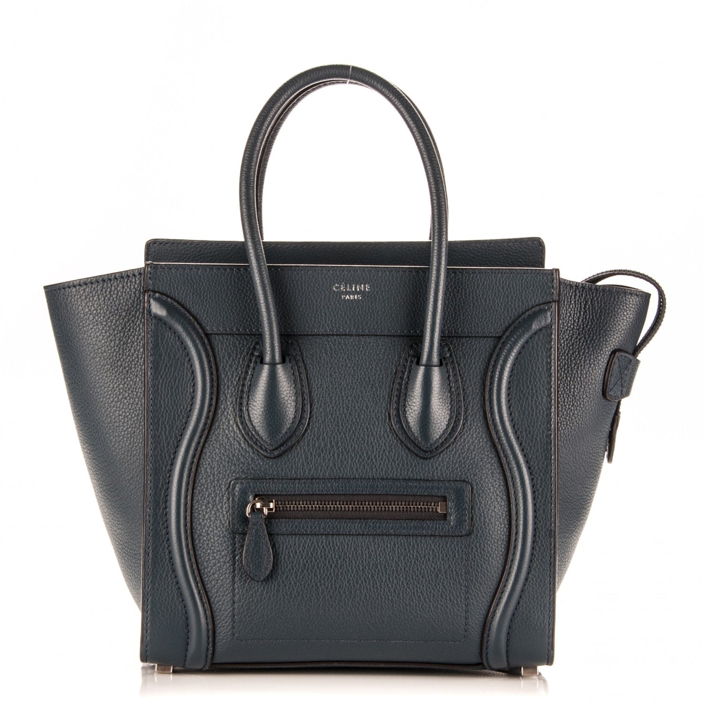 Drummed Calfskin Micro Luggage Orage
