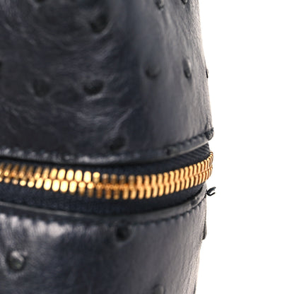 Loro Piana Ostrich Extra Bag L27 Navy 10 of 10