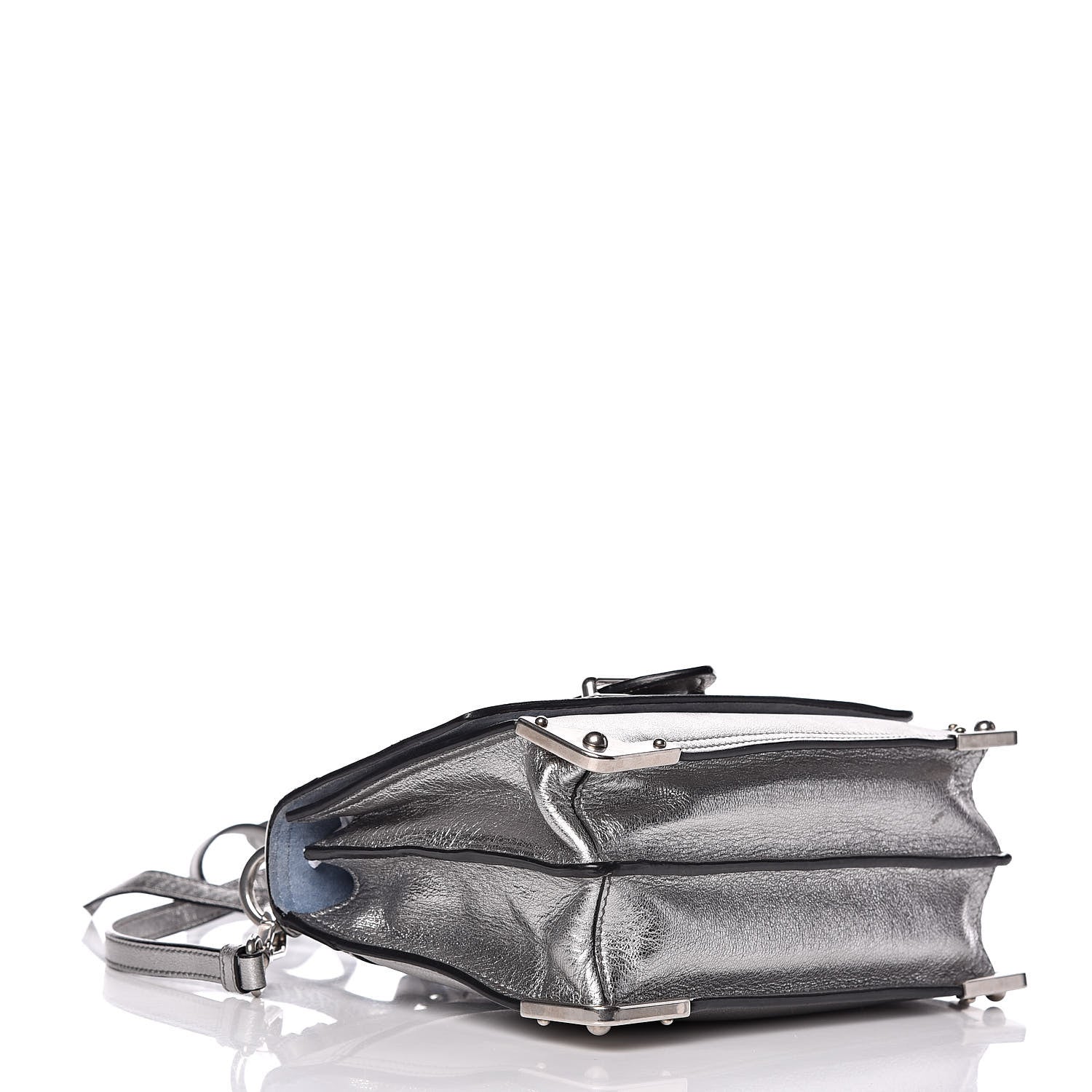 Prada Glace Calf Soft Cahier Bag Cromo Astrale 4 of 10