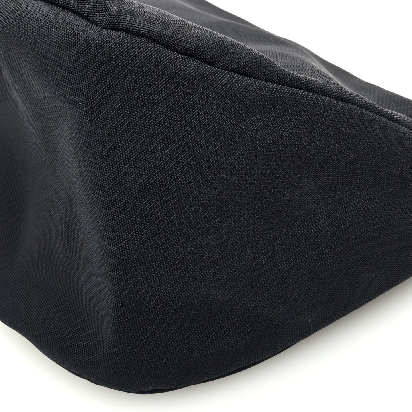 Nylon Small Slouchy Banana Bag Black