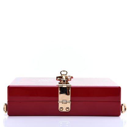Dolce & Gabbana Acrylic Graffiti Printed Box Crossbody Bag Red 10 of 15