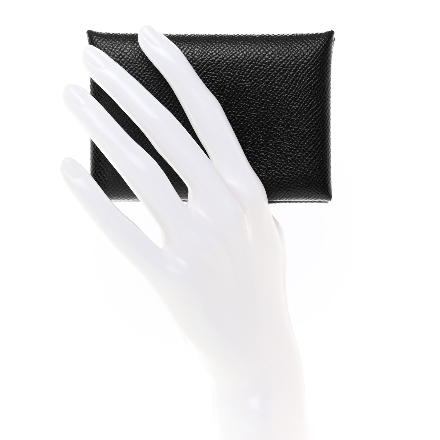 Hermes Epsom Calvi Duo Card Case Black 2 of 8
