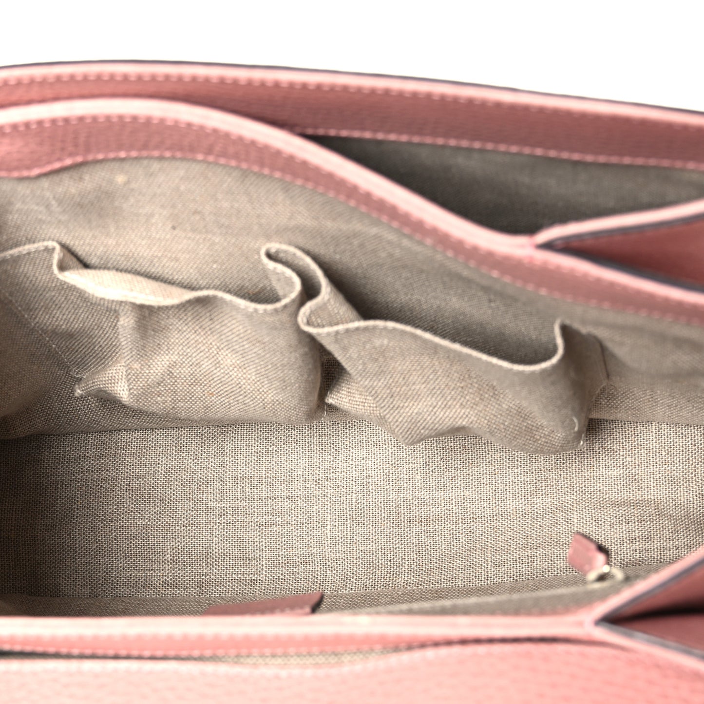 Dollar Calfskin Medium Interlocking G Top Handle Shoulder Bag Soft Pink