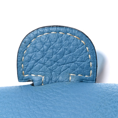 Hermes Taurillon Clemence Evelyne GM Blue Jean 6 of 19