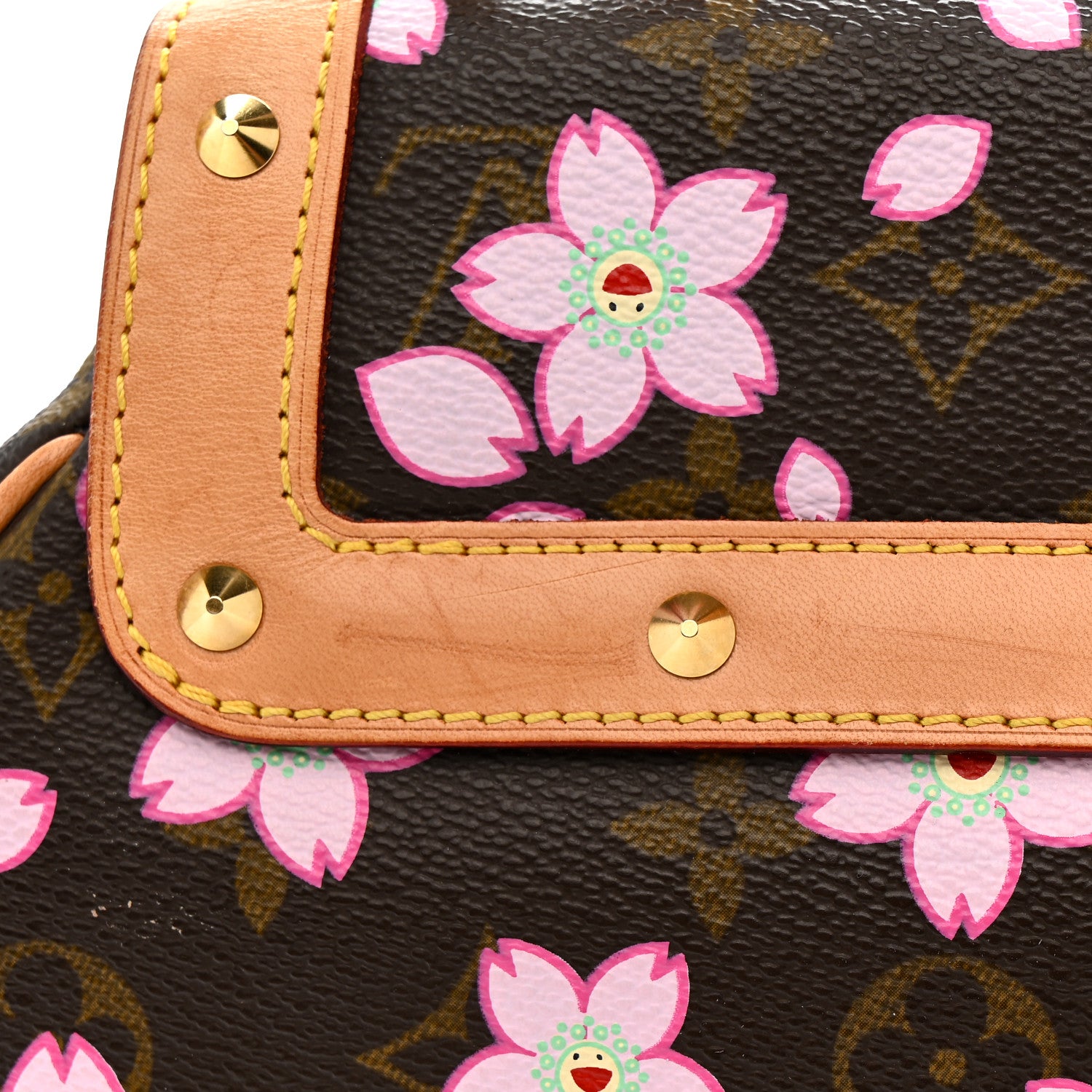 Louis Vuitton Monogram Cherry Blossom Sac Retro Bag Brown 14 of 16