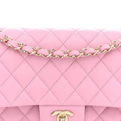 Chanel Caviar Quilted Medium Double Flap Light Pink 8 of 11