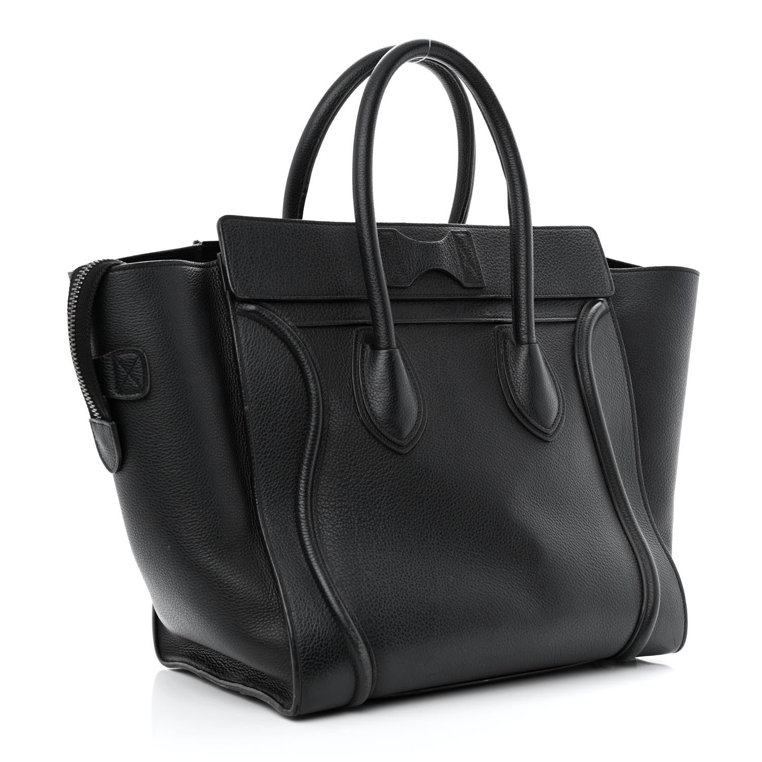 Celine Drummed Calfskin Mini Luggage Black 3 of 15